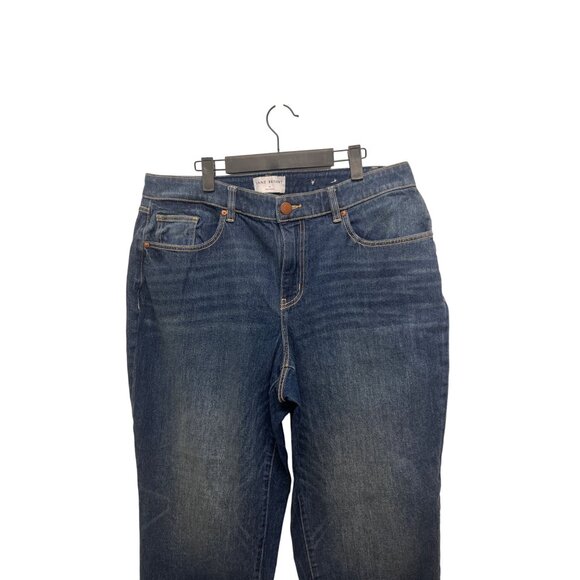 Lane Bryant Plus Size  Magic Waist Mid Rise Boyfriend Dark Wash Jeans Sz 14 - Picture 5 of 9